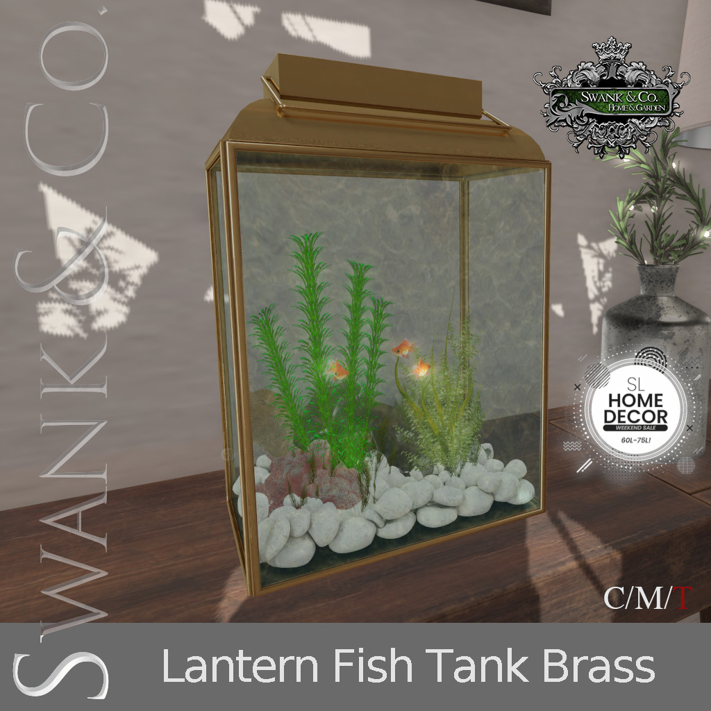 SWANK & Co. – Lantern Fish Tank Brass and Silver