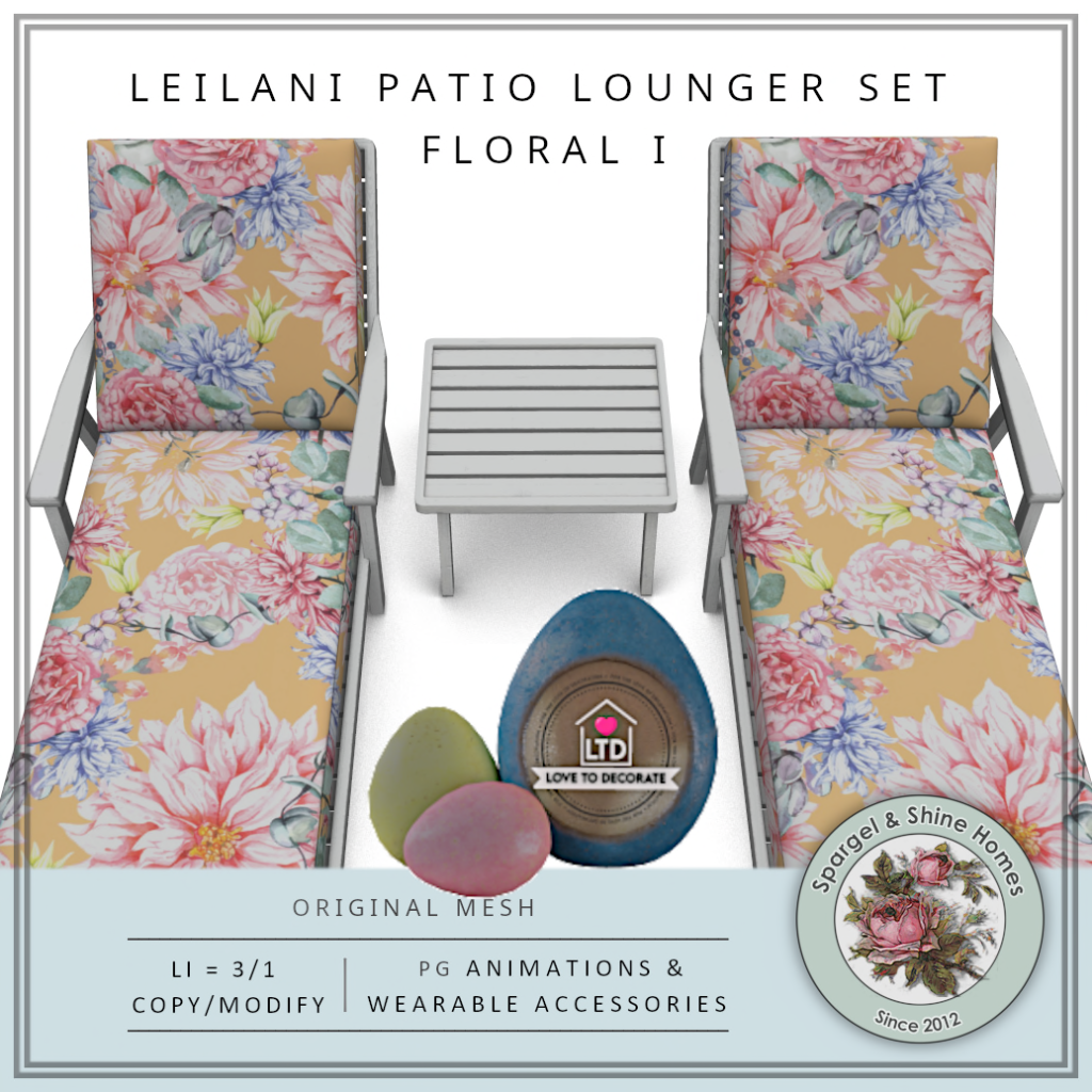 Spargel & Shine – Leilani Patio Lounger Set