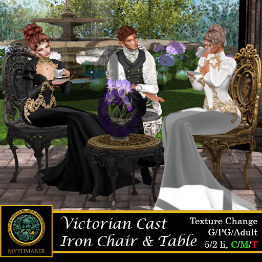 Mythmaker – Victorian Cast Iron chair & Table