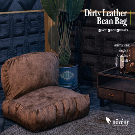 Noveny – Dirty Leather Bean Bag
