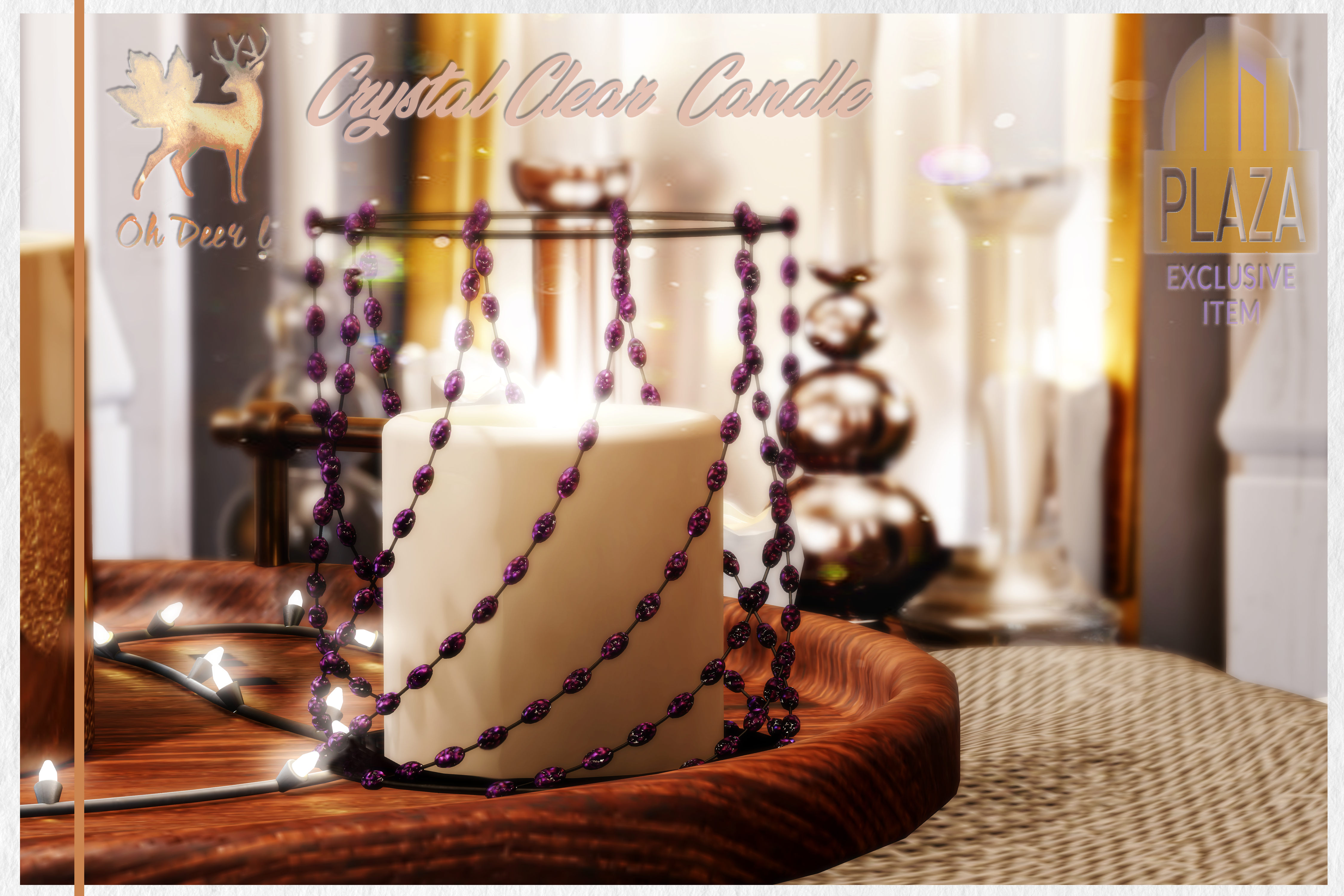 Oh Deer! – Crystal Clear Candle