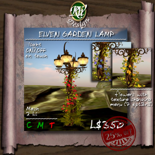 RVi Design – Elven Garden Lamp