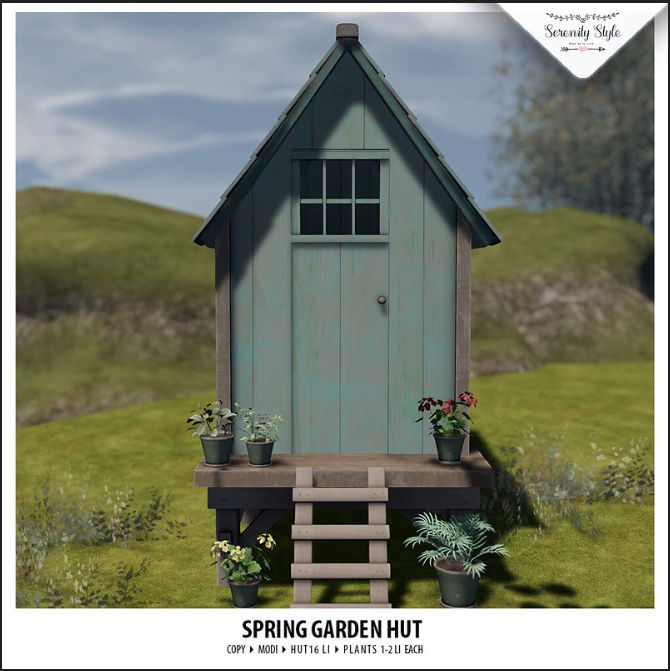 Serenity Style- Spring Garden Hut