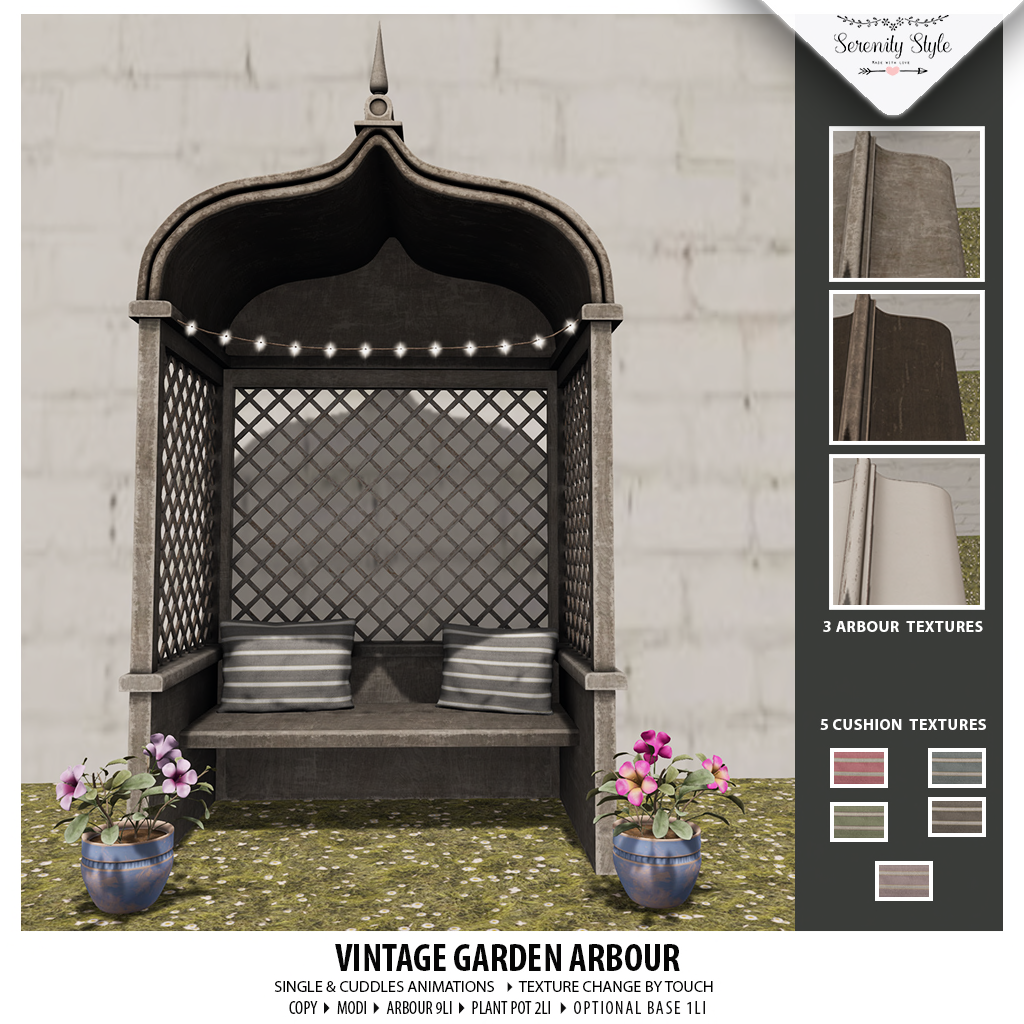 Serenity Style – Vintage Garden Arbour