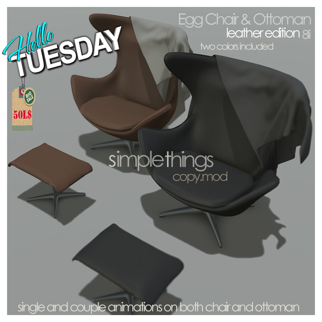 Simple Things – Egg Chair & Ottoman
