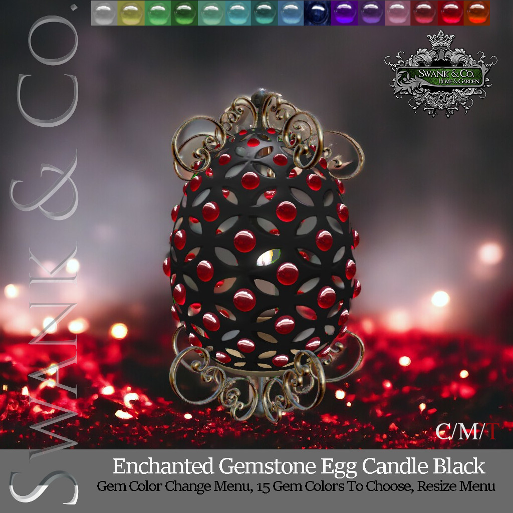 Swank & Co. – Enchanted Gemstone Egg Candles
