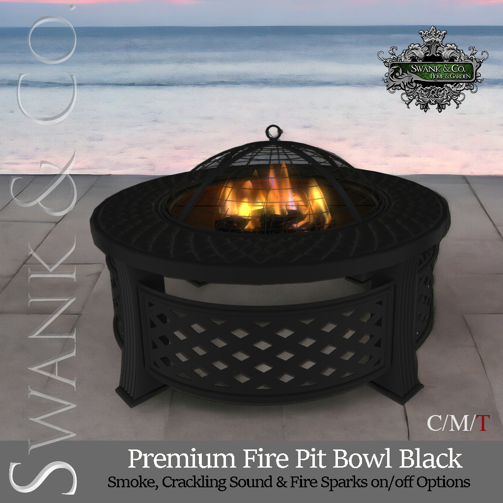 Swank & Co. – Premium Fire Pit Bowl Black and Brown