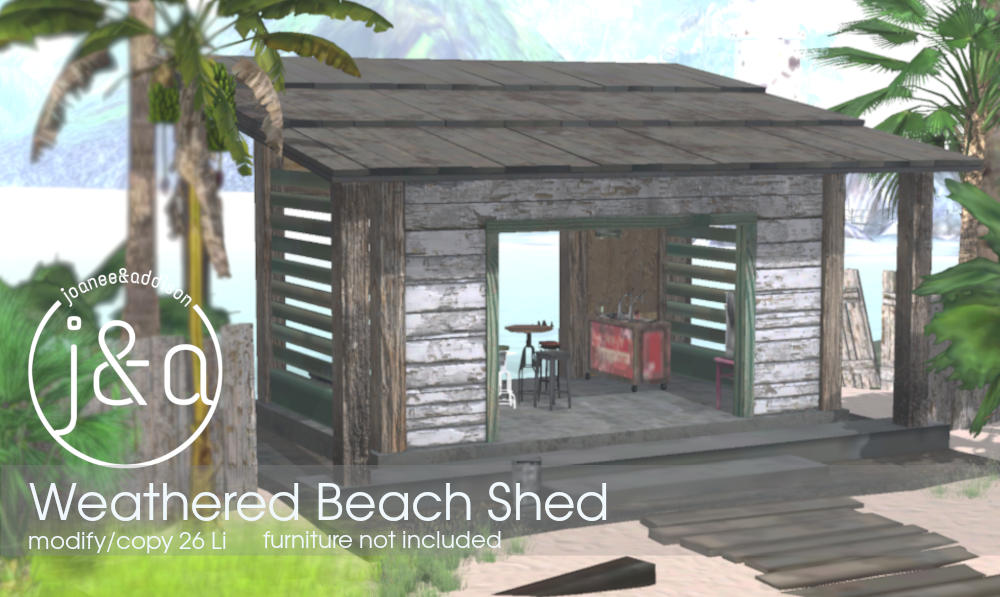 Joanee & Addison – Weathered Beach Shed