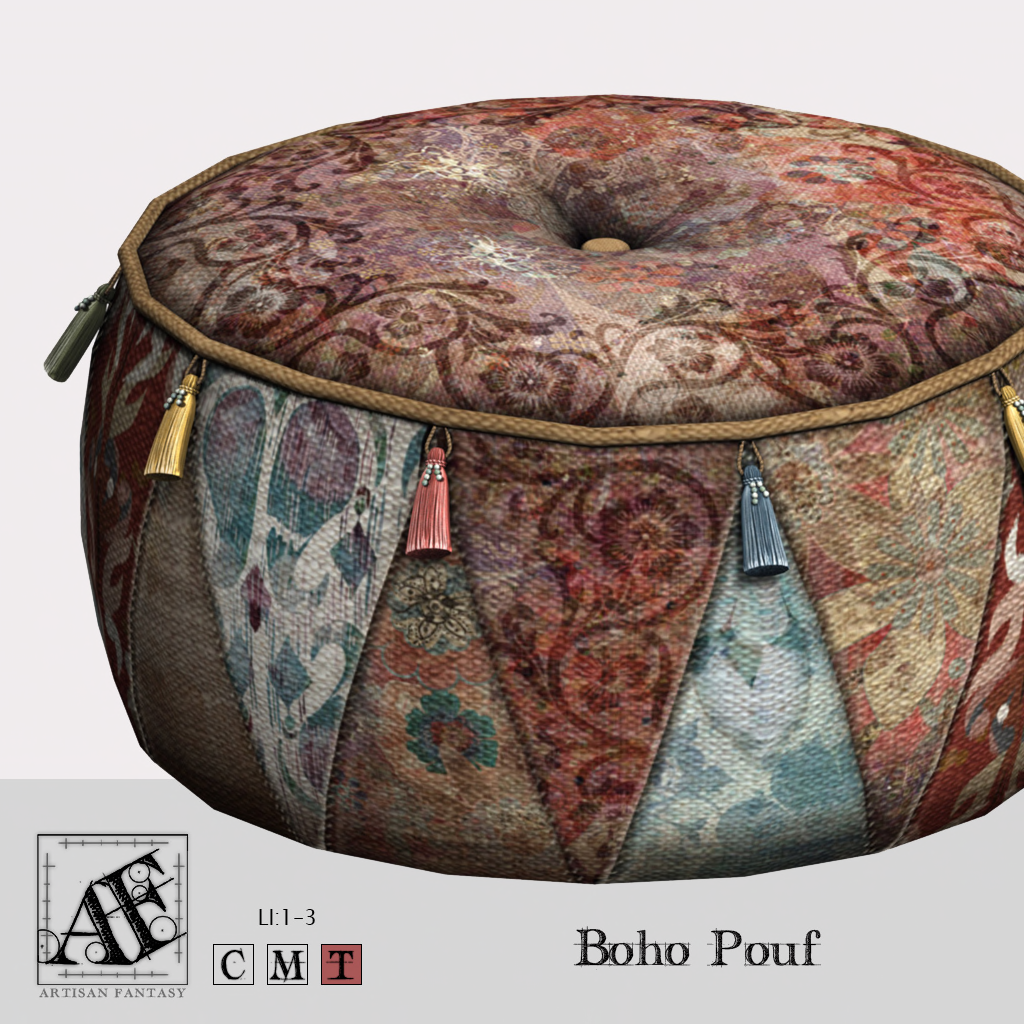 Artisan Fantasy – Boho Pouf