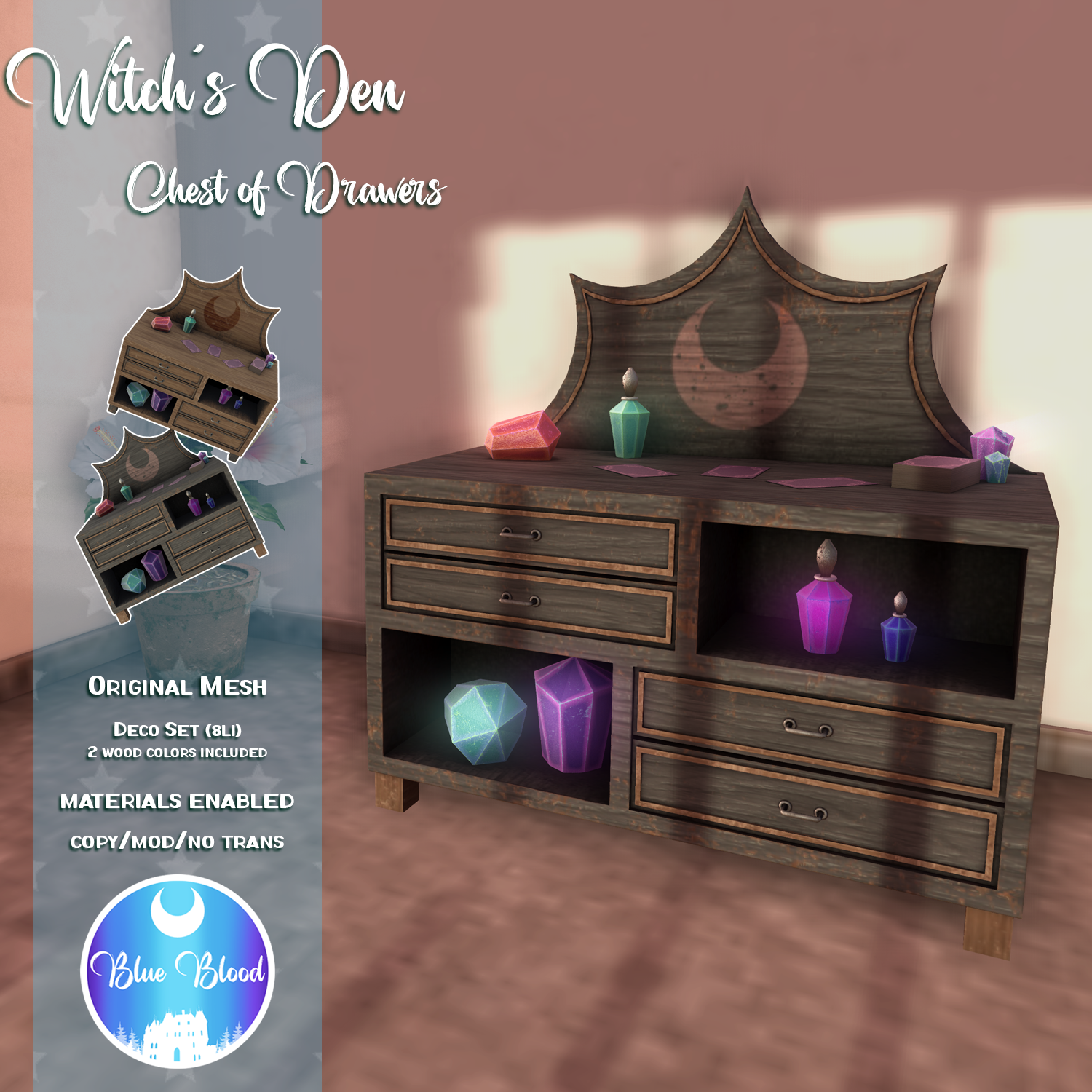 Blue Blood – Witch’s Den Chest of Drawers