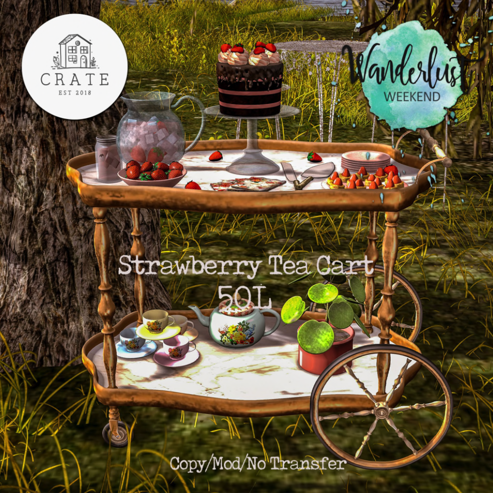 Crate – Strawberry Tea Cart