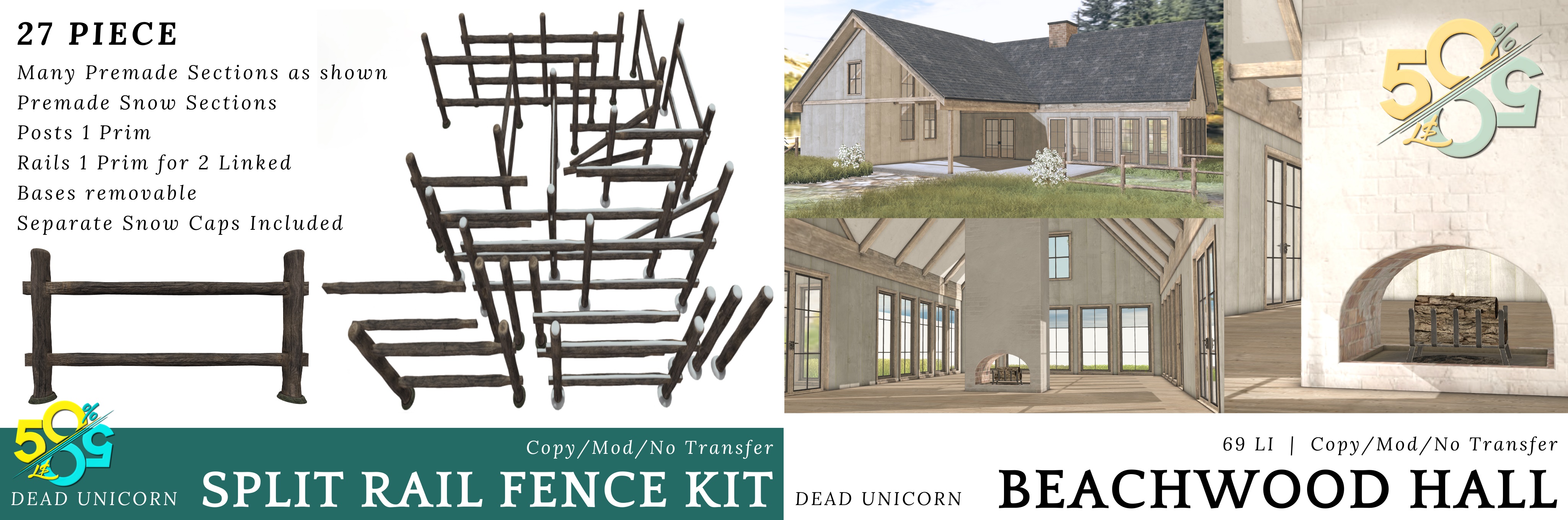 Dead Unicorn – Split Rail Fence Kit