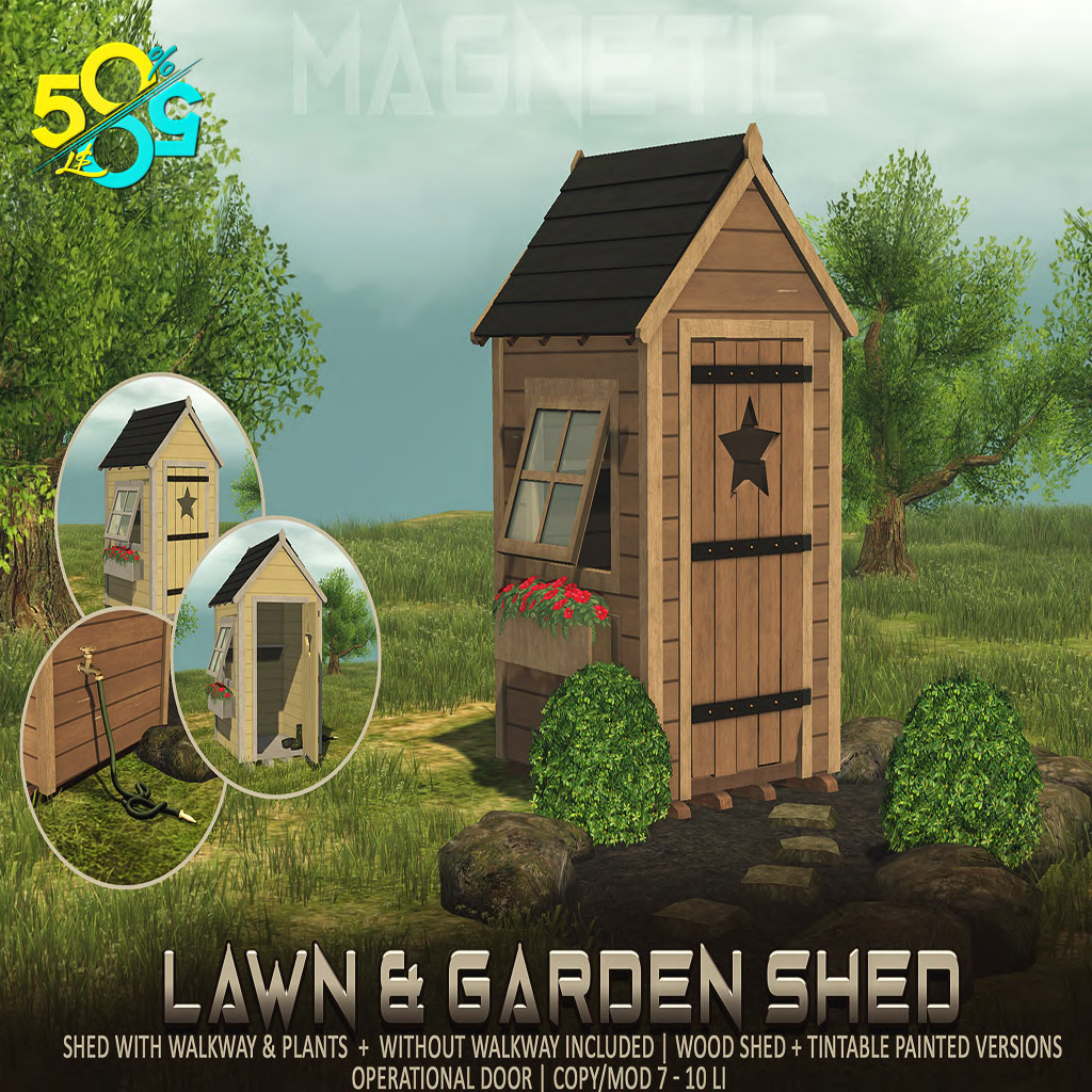 Magnetic – Lawn & Garden Shed and Punny Planters
