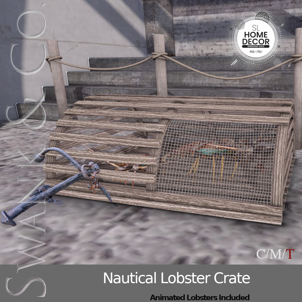 SWANK & Co. – The Nautical Lobster Crate & nautical Net Lantern crate