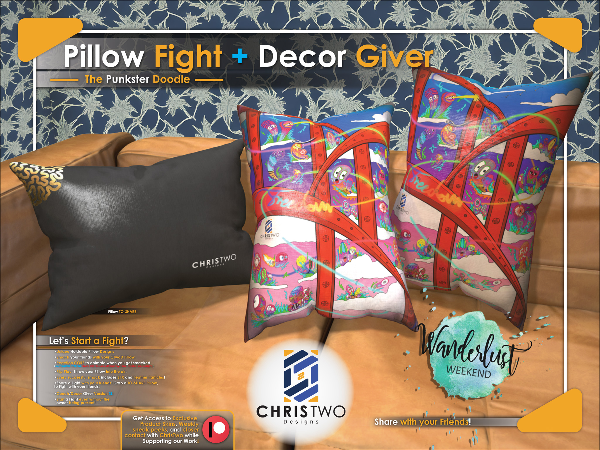 Chris Two Designs – Pillow Fight