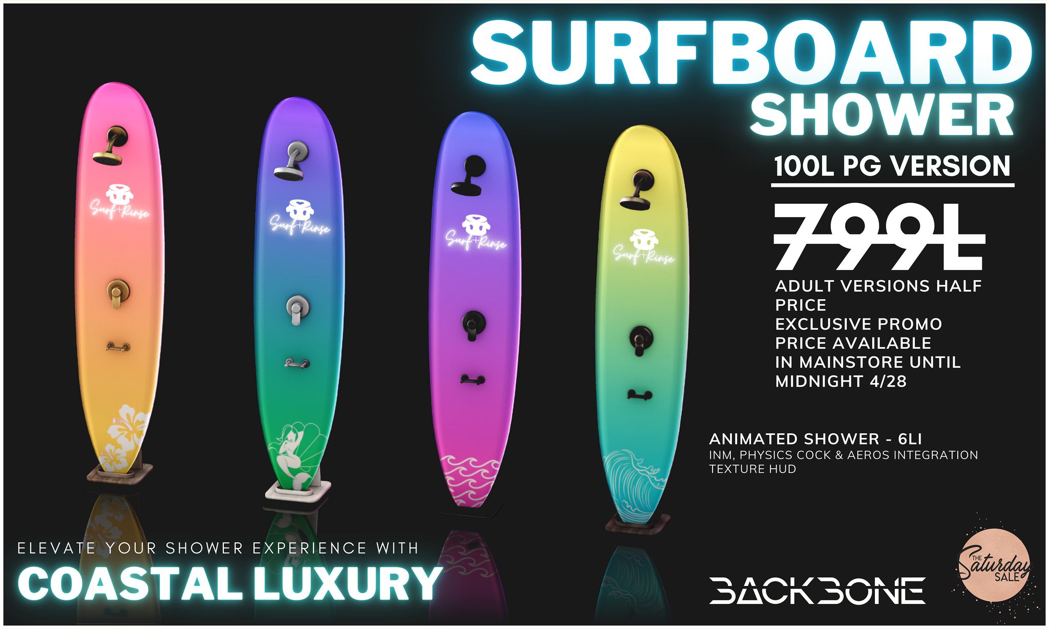 Backbone – SurfBoard Shower