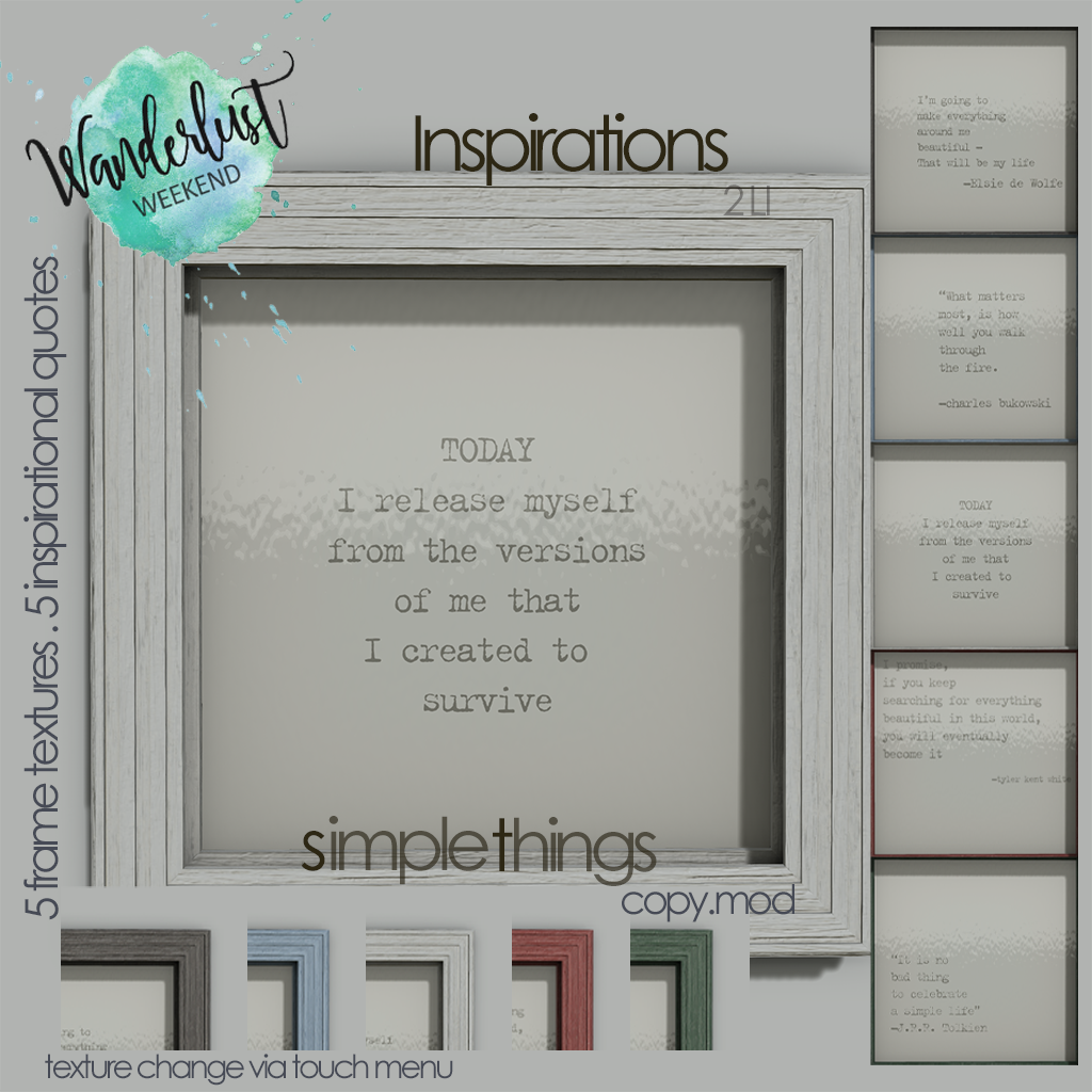 Simple Things – Inspirations Frames