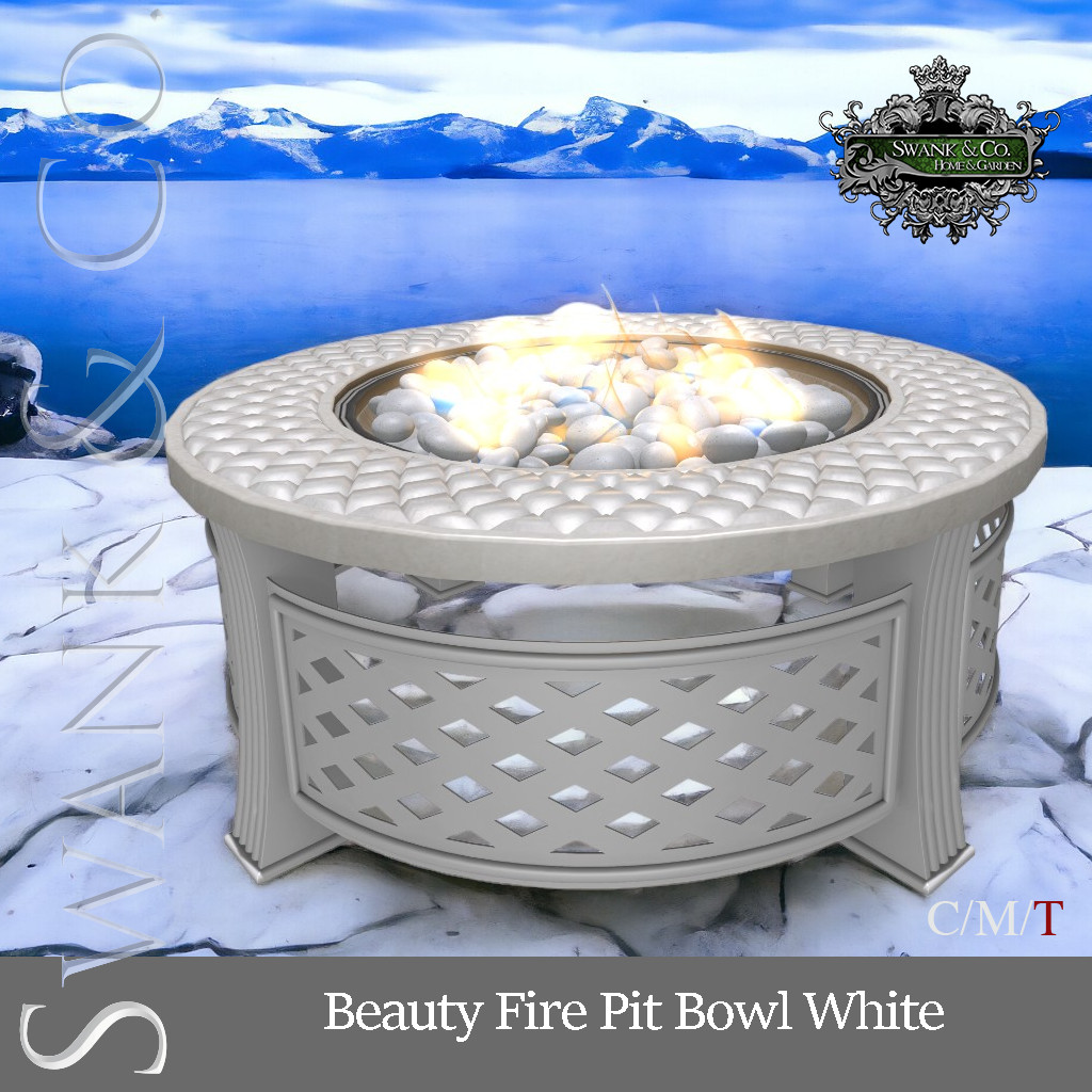 SWANK & Co. – Beauty Fire Pit Bowl White