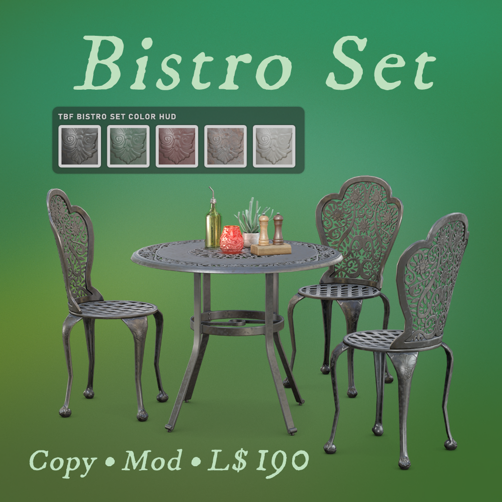 The Black Forest – Bistro Set