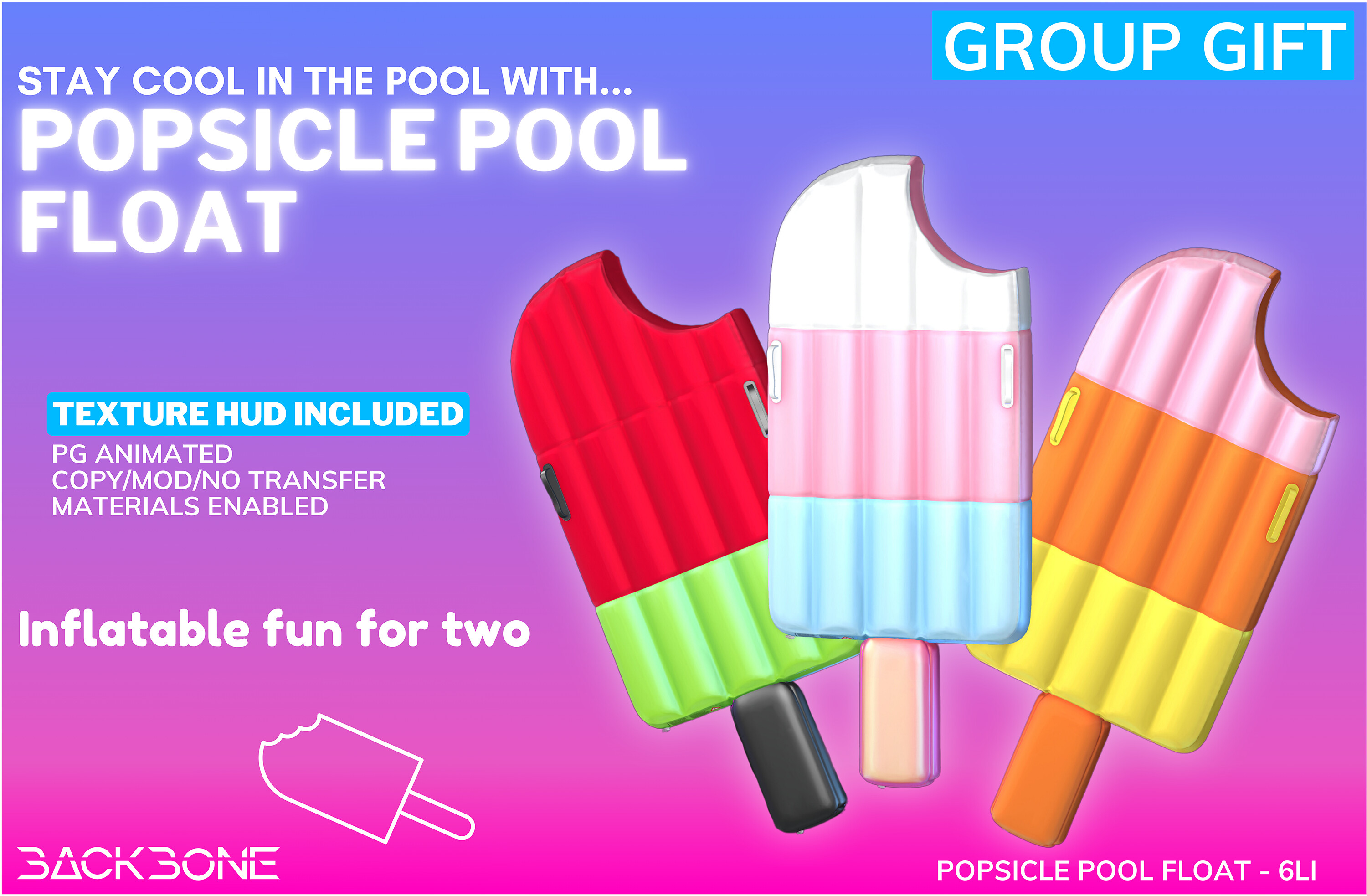 BackBone – Popsicle Pool Float
