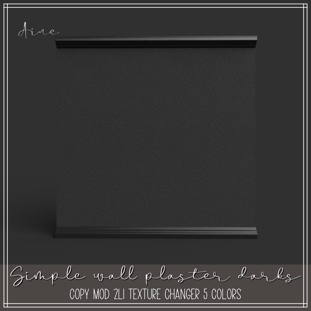 Aine – Simple Wall Plaster Darks