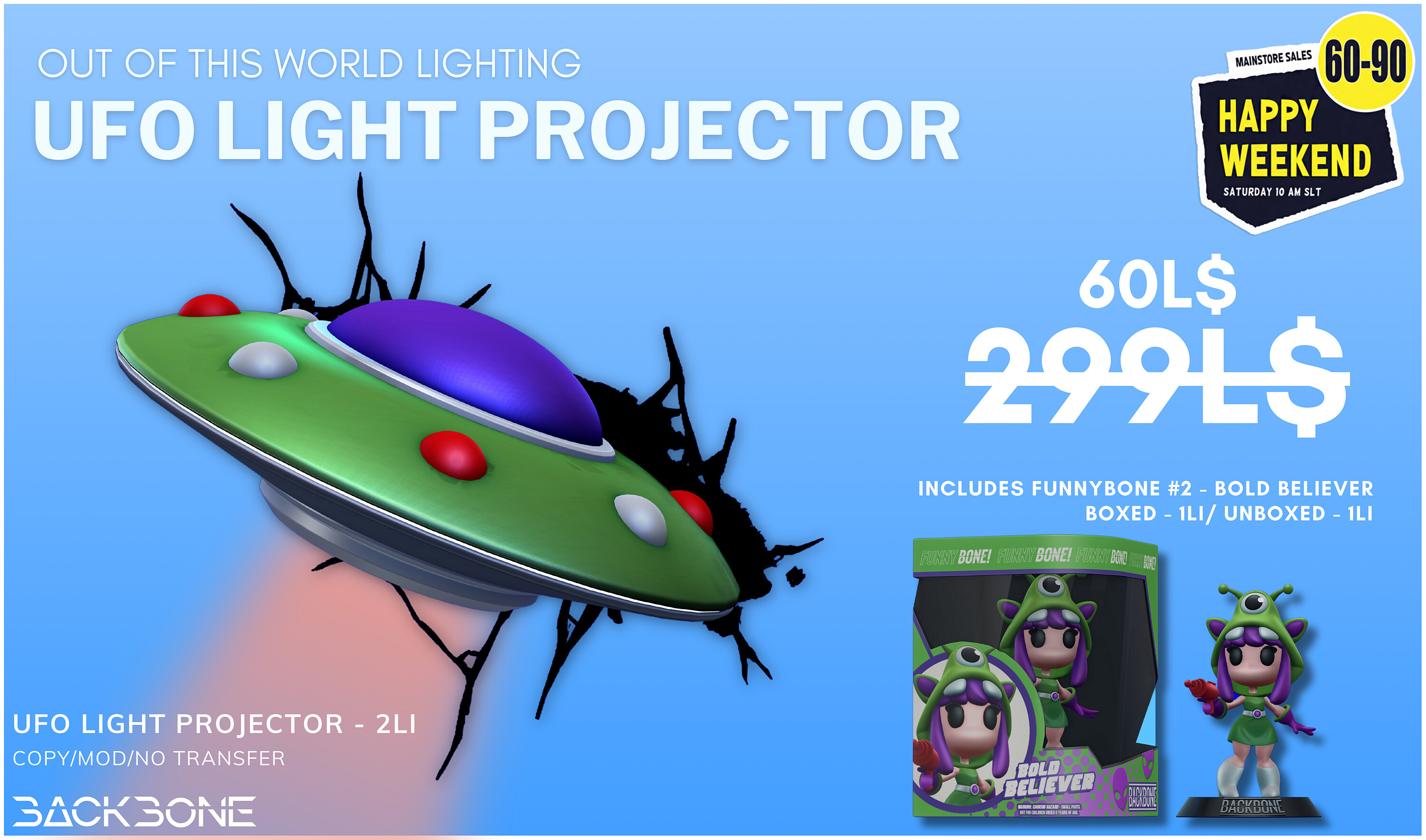 BackBone – UFO Light Projector 