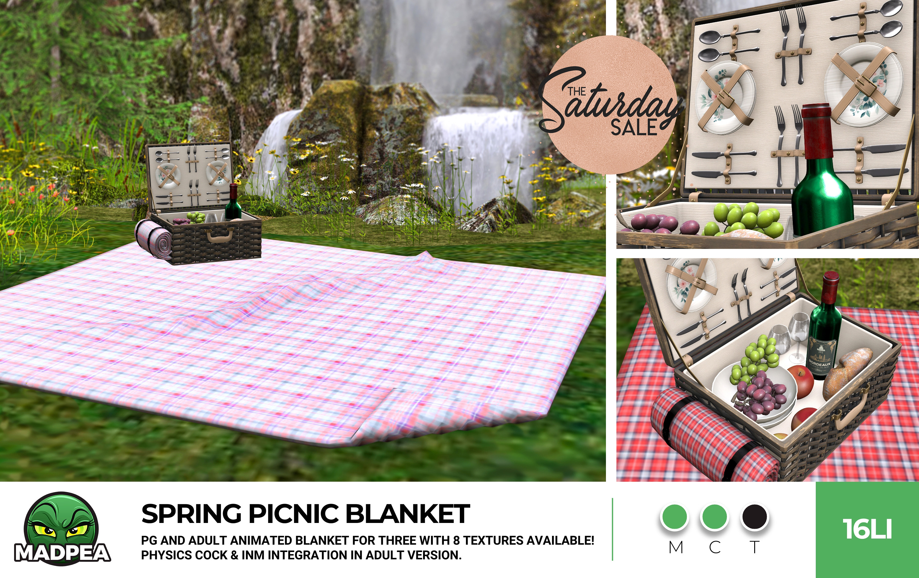 MadPea -Spring Picnic Blanket 