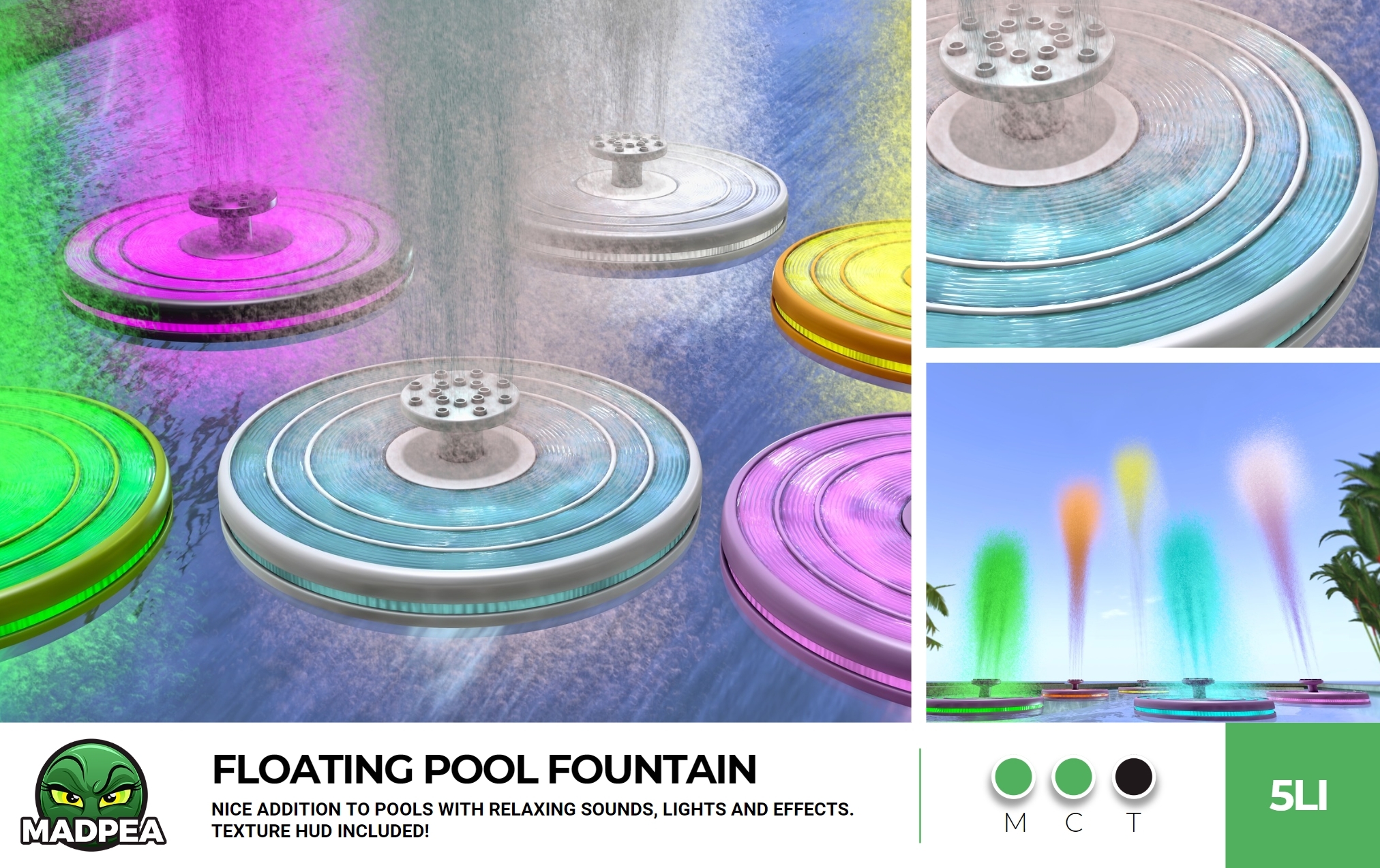 MadPea – Floating Pool Fountain 