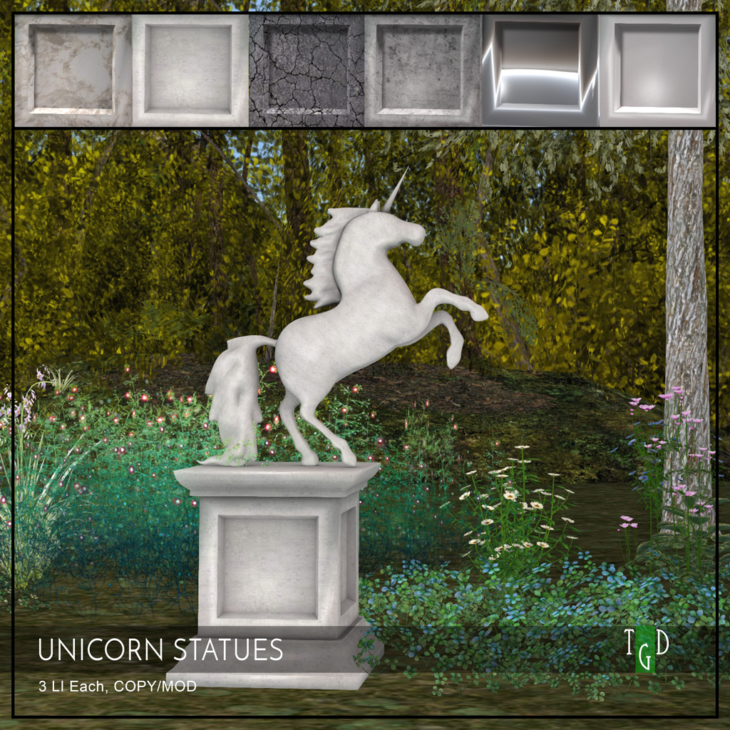 The Green Door – Unicorn Statue