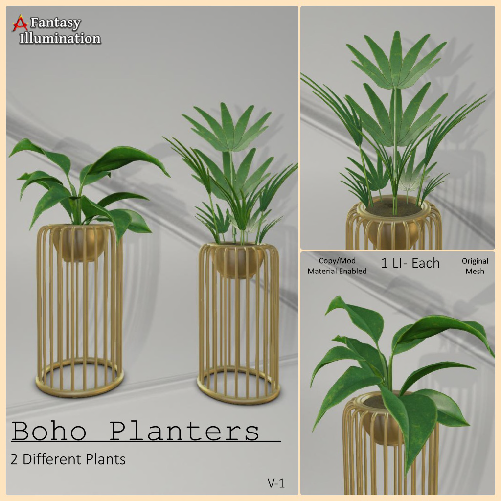 Fantasy Illumination – Boho Planters