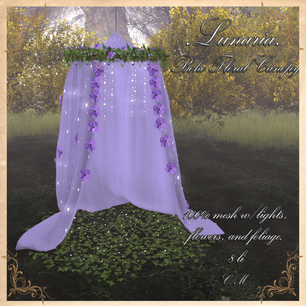 Lunaria – Boho Floral Canopy & String Lights