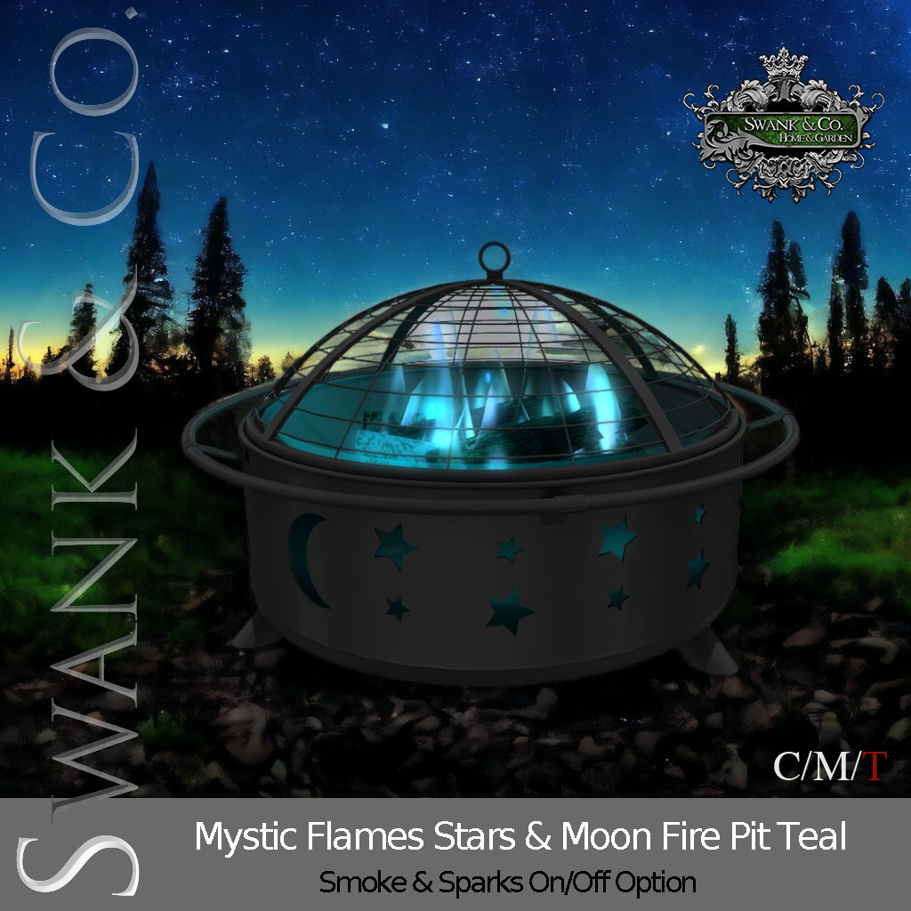 Swank & Co. – Mystic Flames Stars & Moon Fire Pit – 20% Off