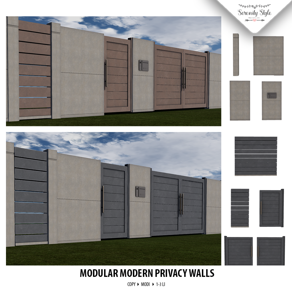 Serenity Style- Modern privacy walls