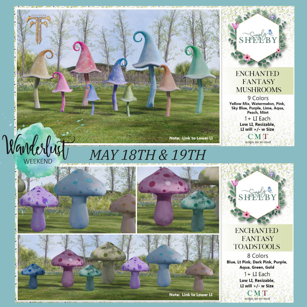 Simply Shelby – Enchanted Fantasy Mushrooms & Toadstools