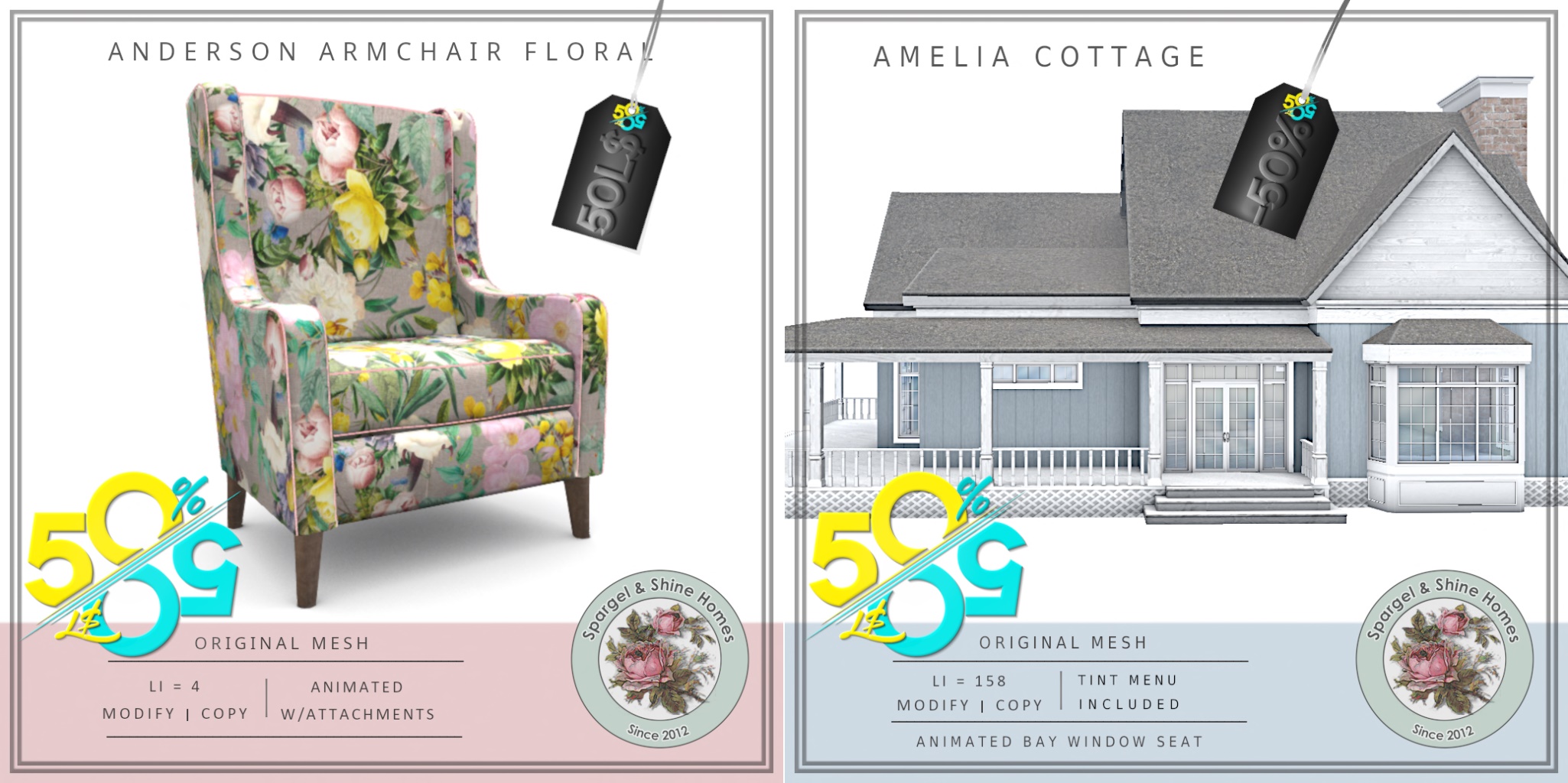 Spargel & Shine – Anderson Armchair & Amelia cottage