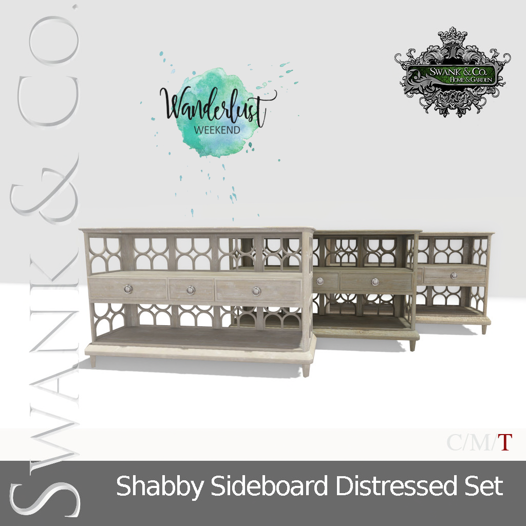 SWANK & Co. – Shabby Sideboard Distressed Set