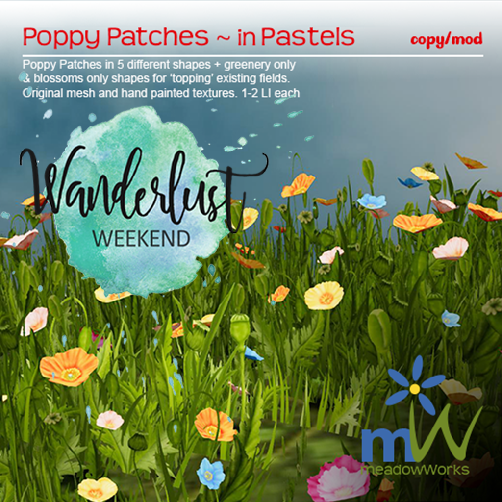 MeadowWorks – Poppy Patches in Pastels