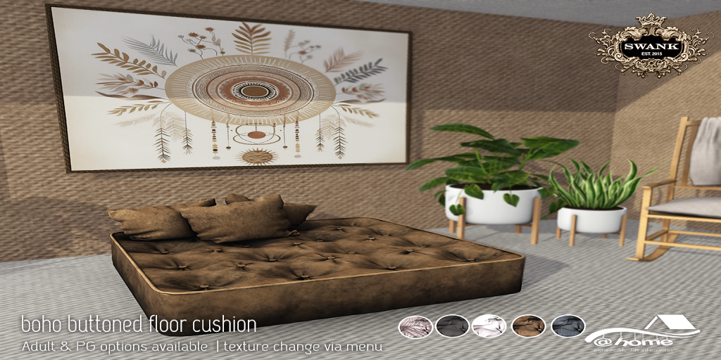 @Home – Boho Buttoned Floor Cushion