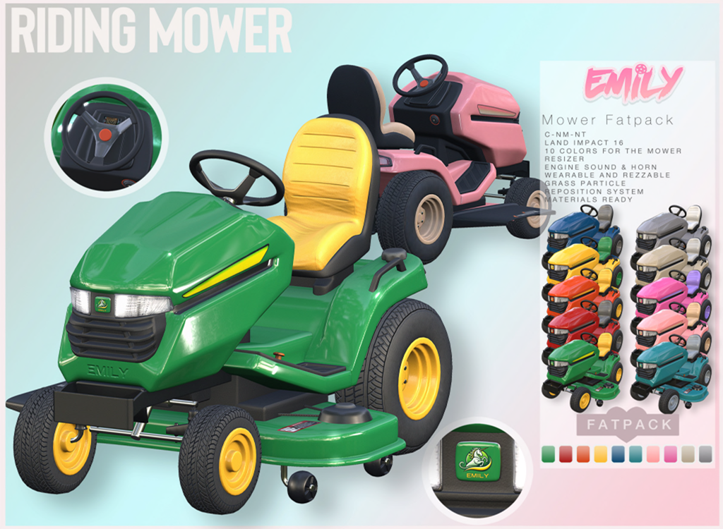 Emily – Riding Mower – Cosmopolitan