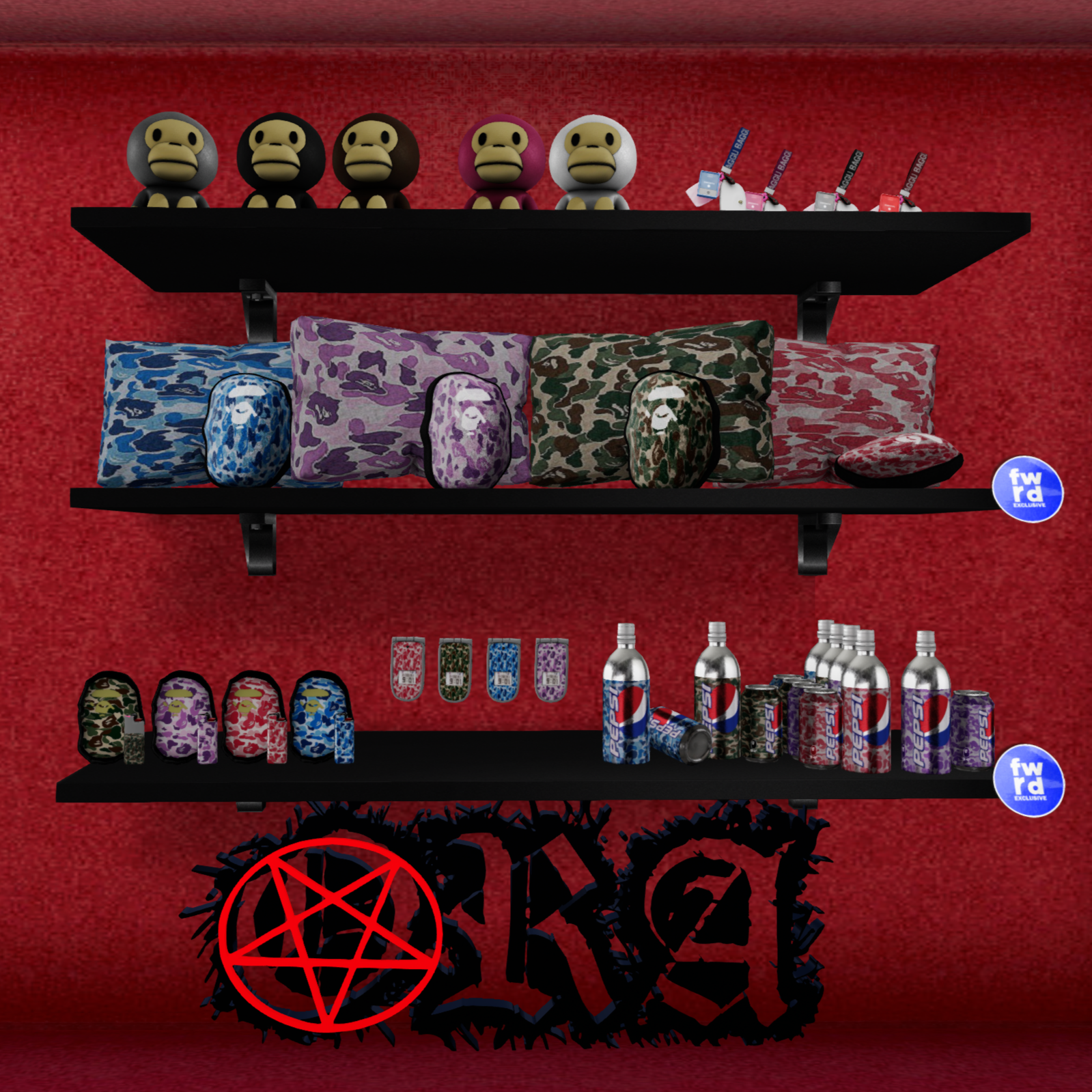 OnlyRagersAllowed – Ape Pillow Set & Bevs