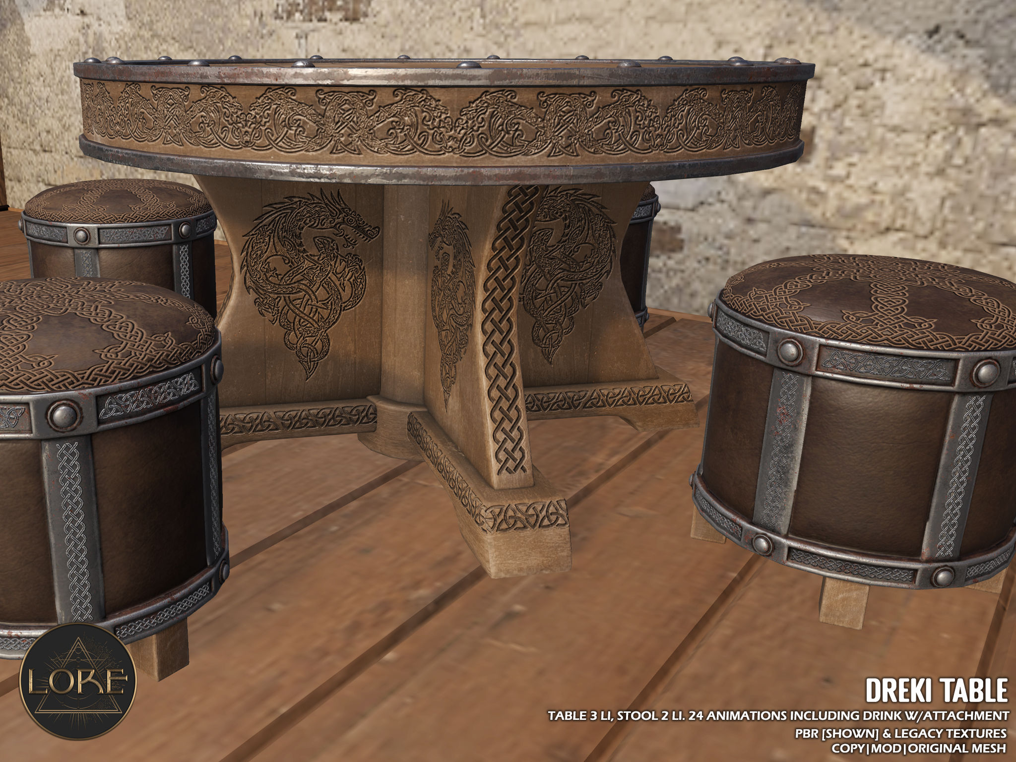 LORE – Dreki Table, Egg Chest & HUNT Gift