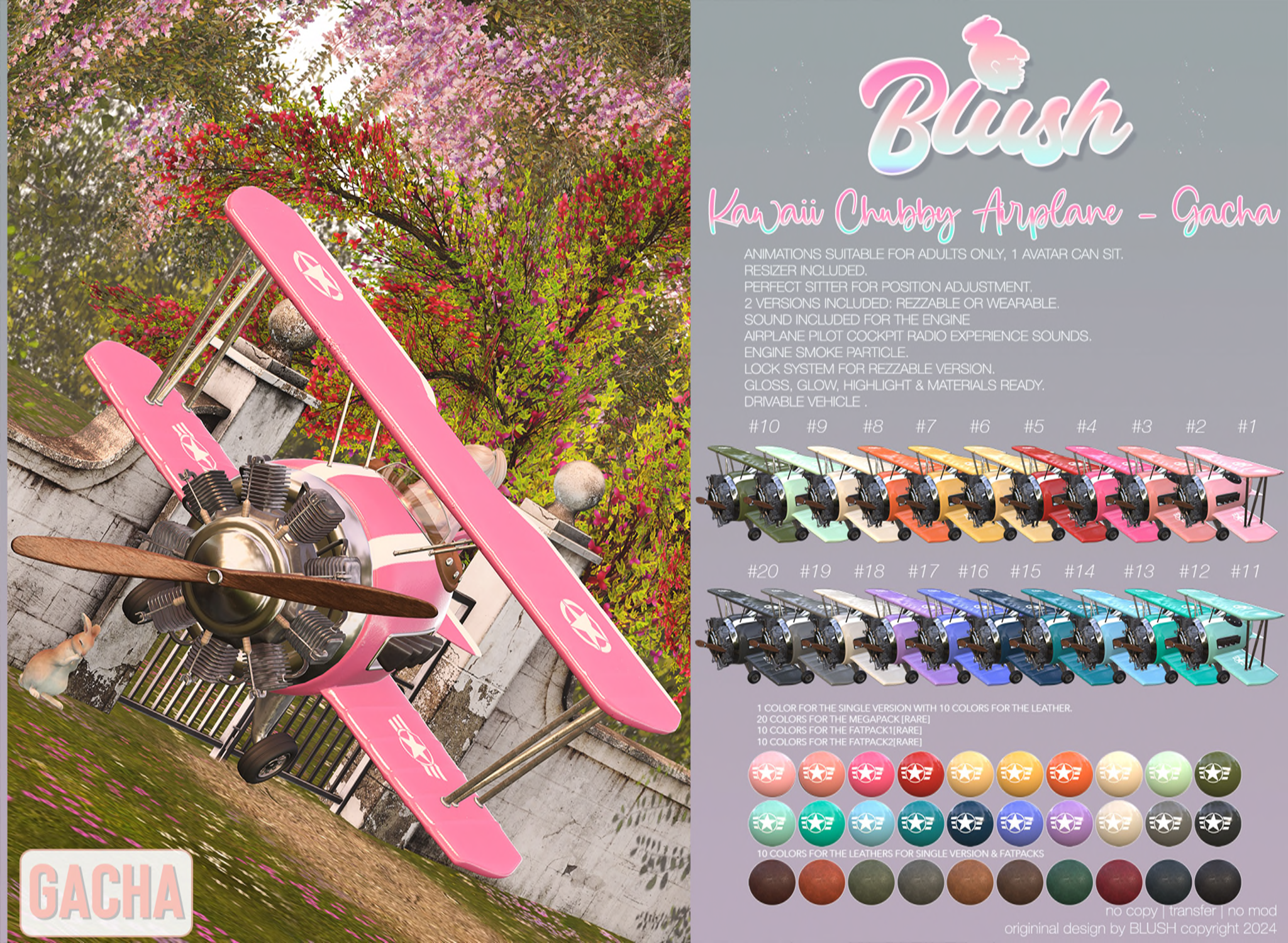 Blush – Kawaii Chubby Airplane