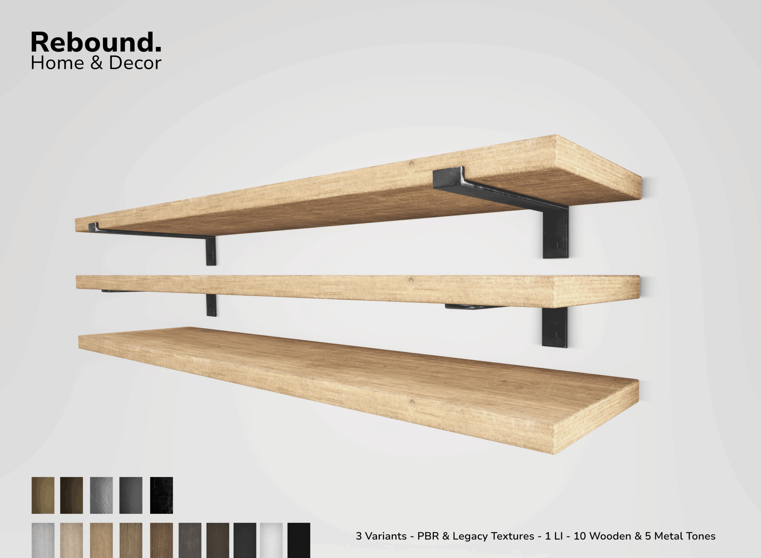 Rebound – Rack Wall Shelf & Gale Console Table