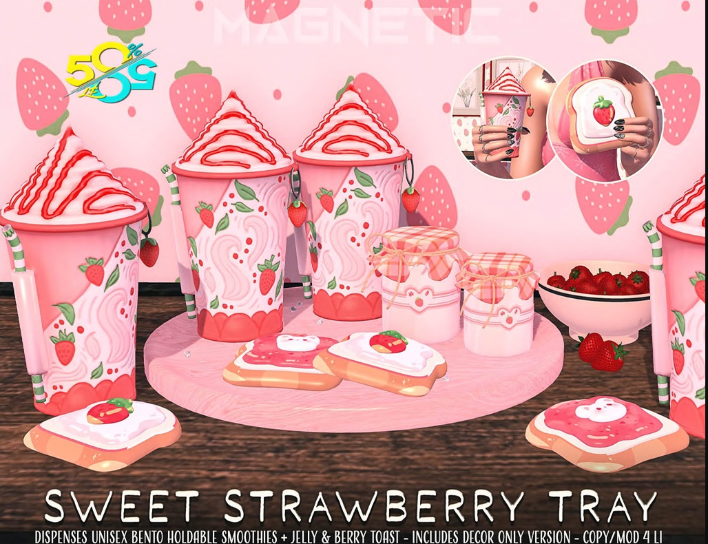 Magnetic – Strawberry Frames & Sweet Strawberry Tray