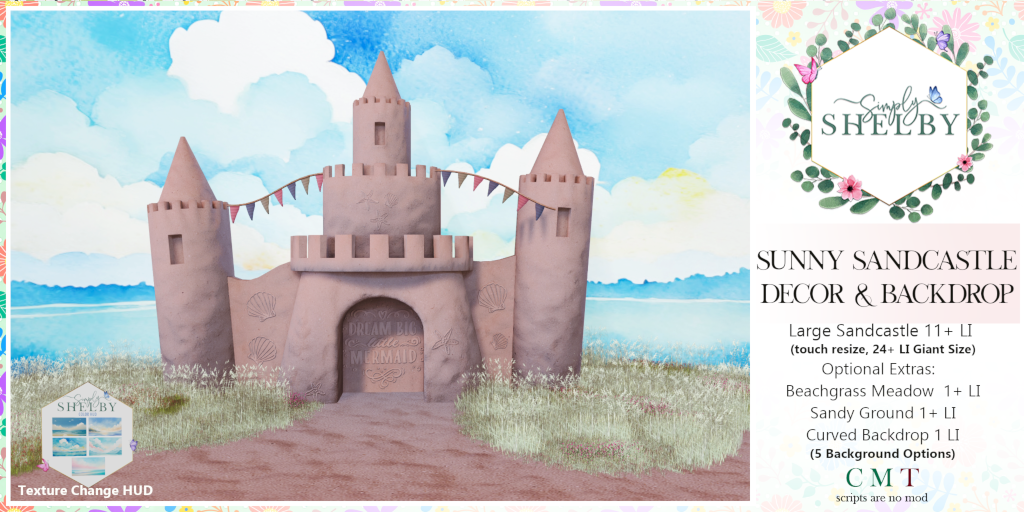 Simply Shelby – Sandcastles & Backdrop