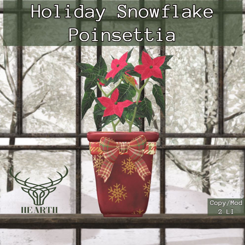 Hearth – Warm Winter Candles, Holiday Poinsettias and Warm & Cozy Winter Home Sign